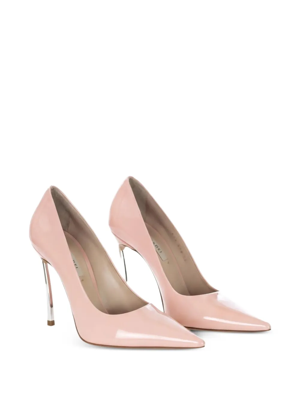 Casadei Blade patent leather heeled pumps Roze