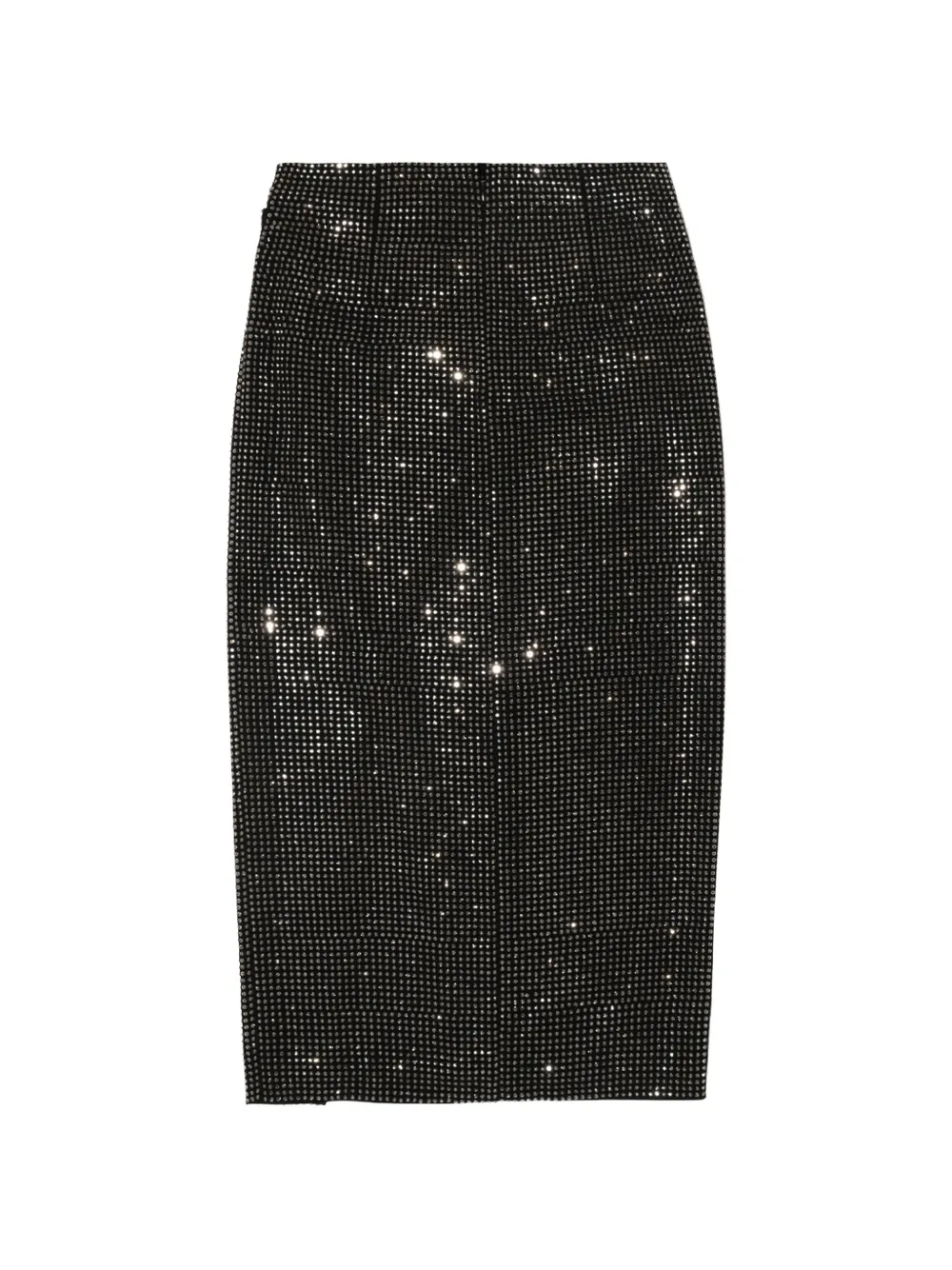 Roland Mouret crystal-embellished ruched skirt - Nero