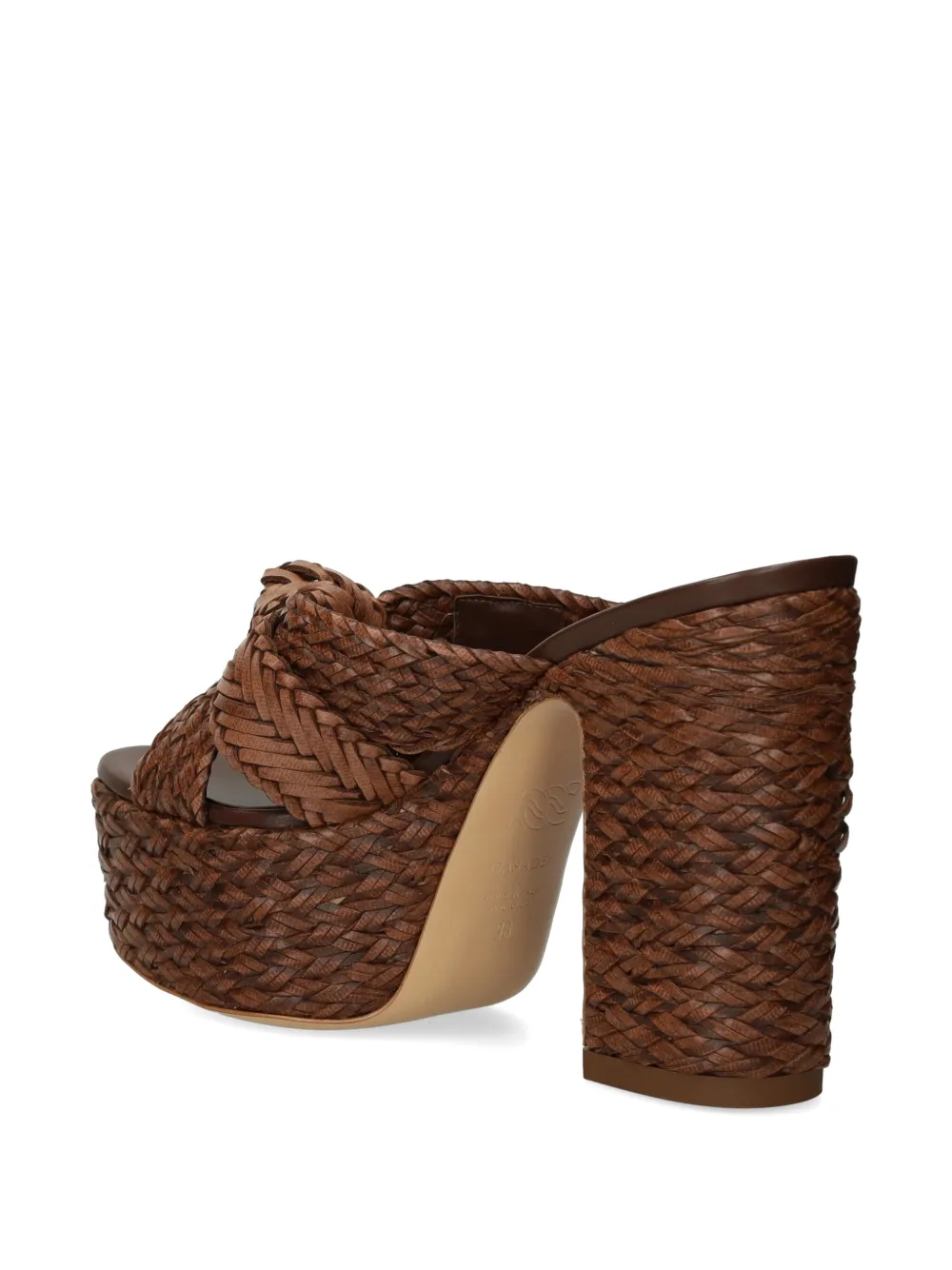 Casadei woven platform sandals Bruin