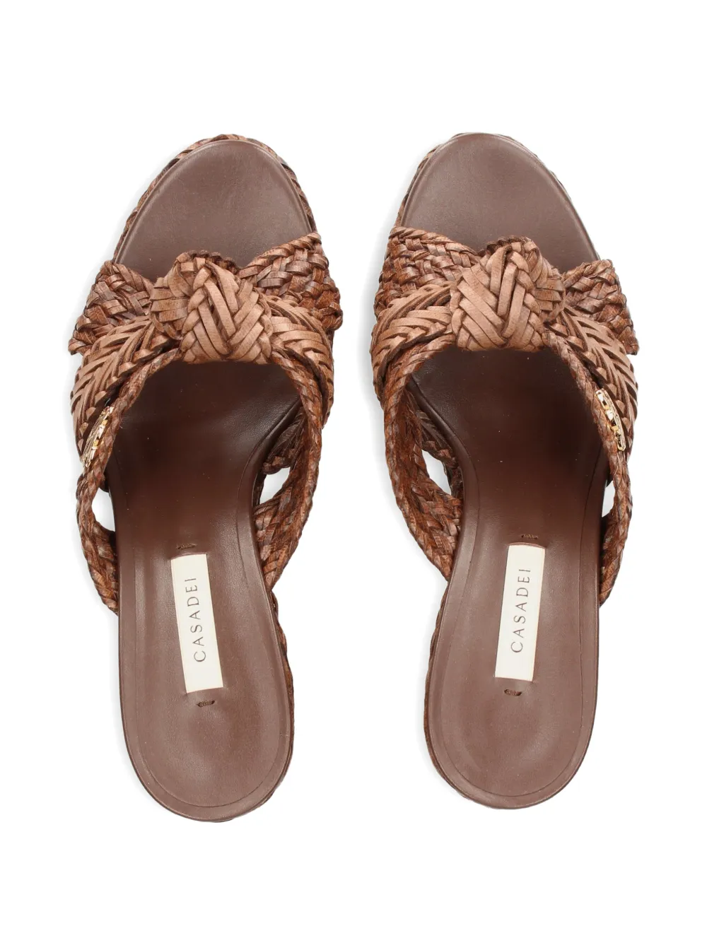 Casadei woven platform sandals Bruin