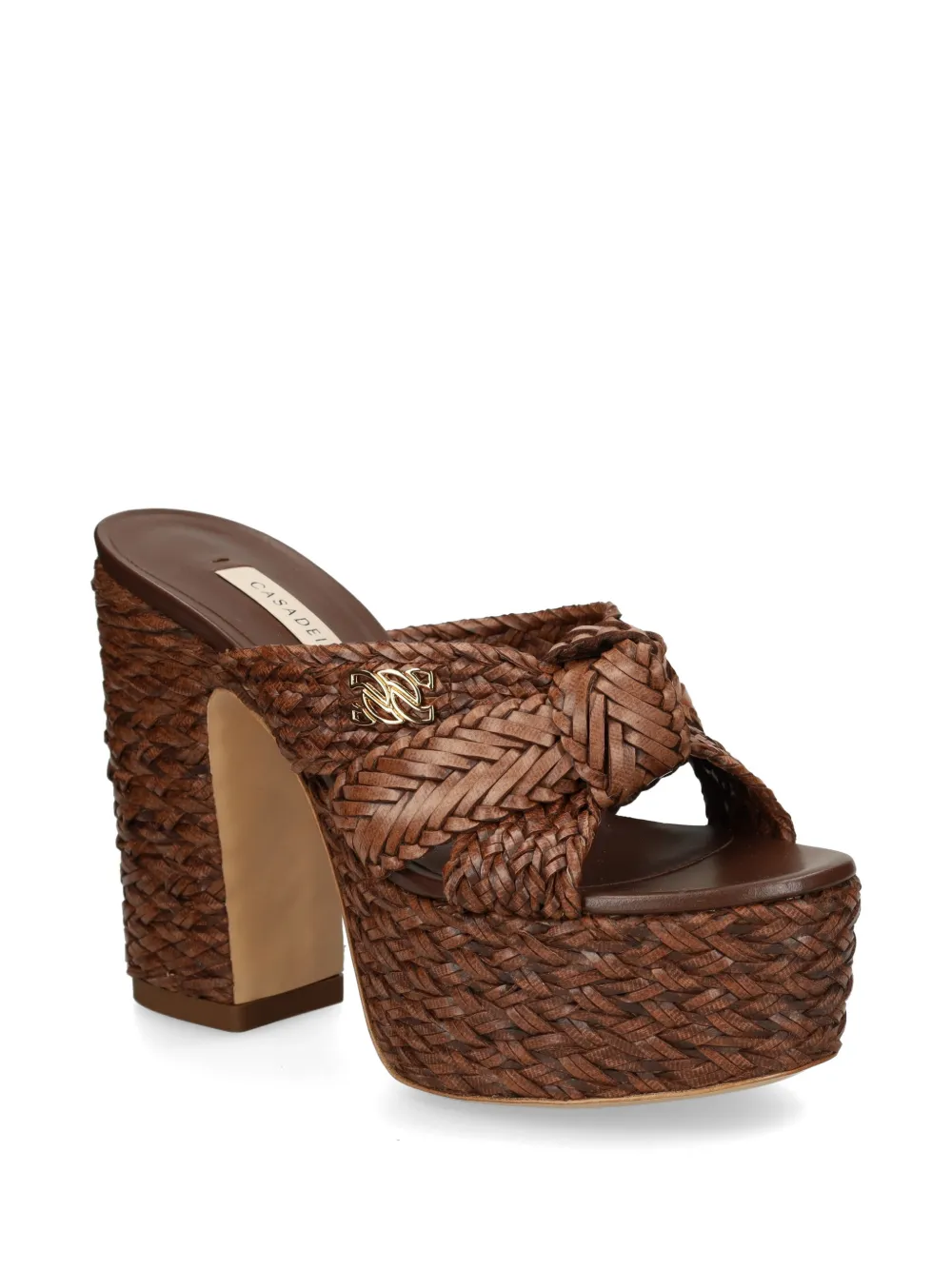 Casadei woven platform sandals Bruin