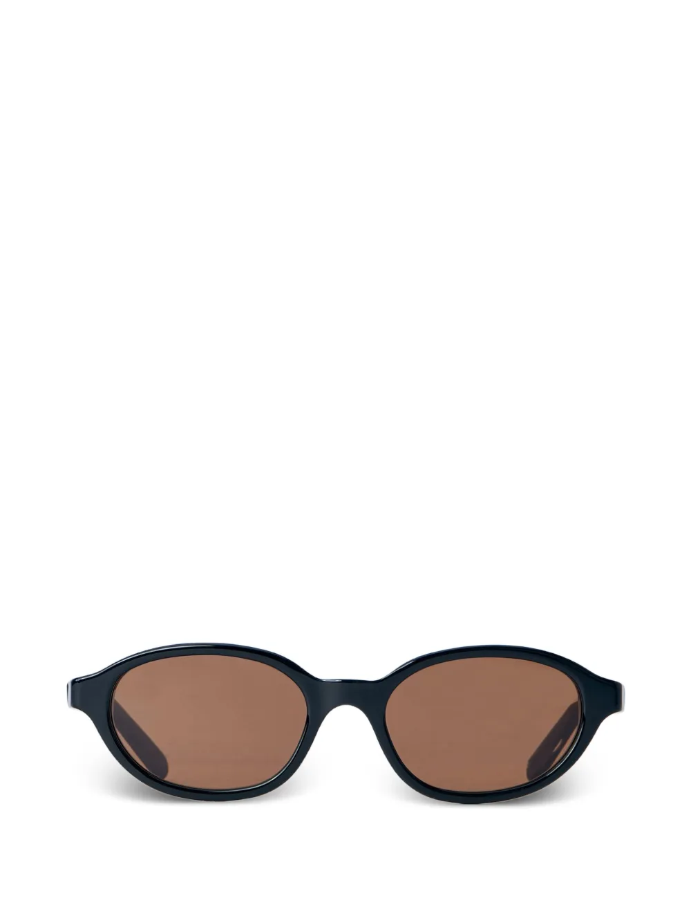 Retrosuperfuture logo-engraved oval-frame sunglasses - Nero