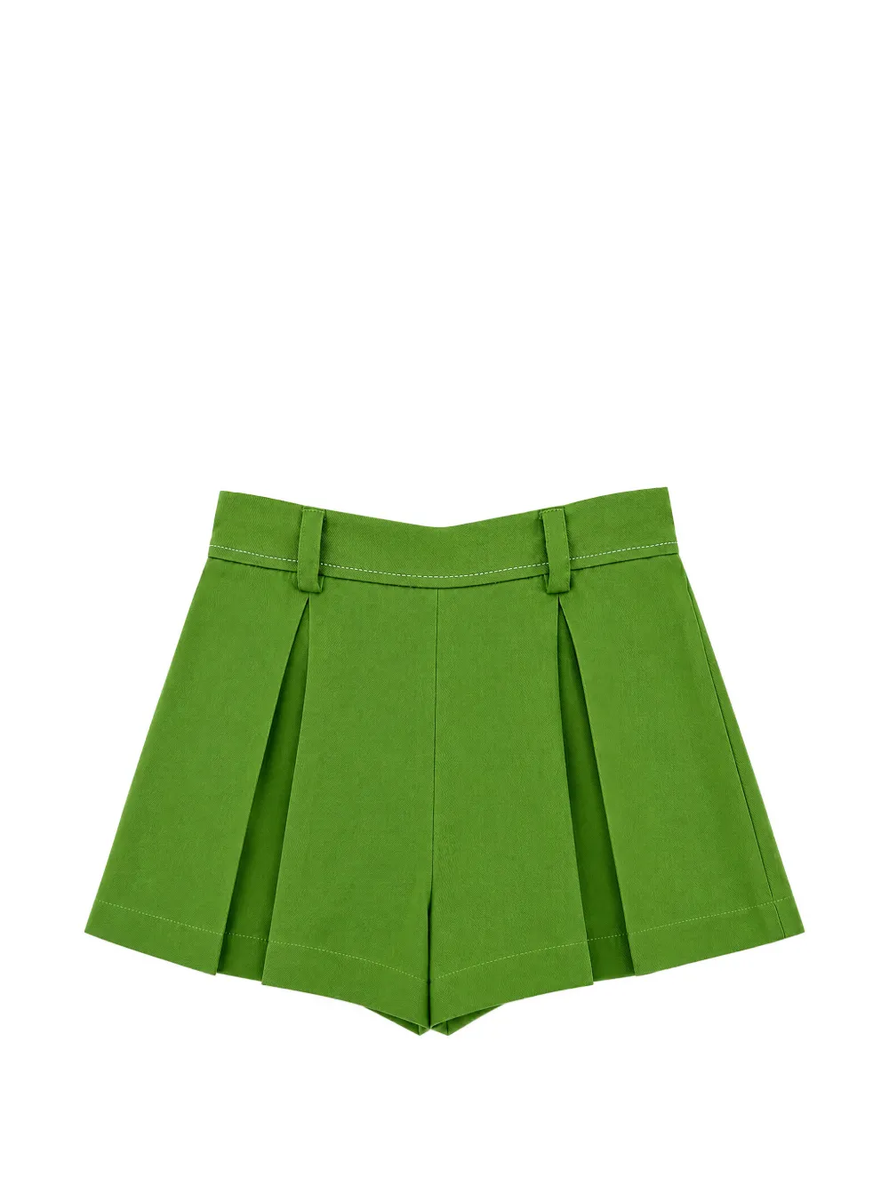 Elisabetta Franchi La Mia Bambina Geplooide shorts met logo bedel Groen