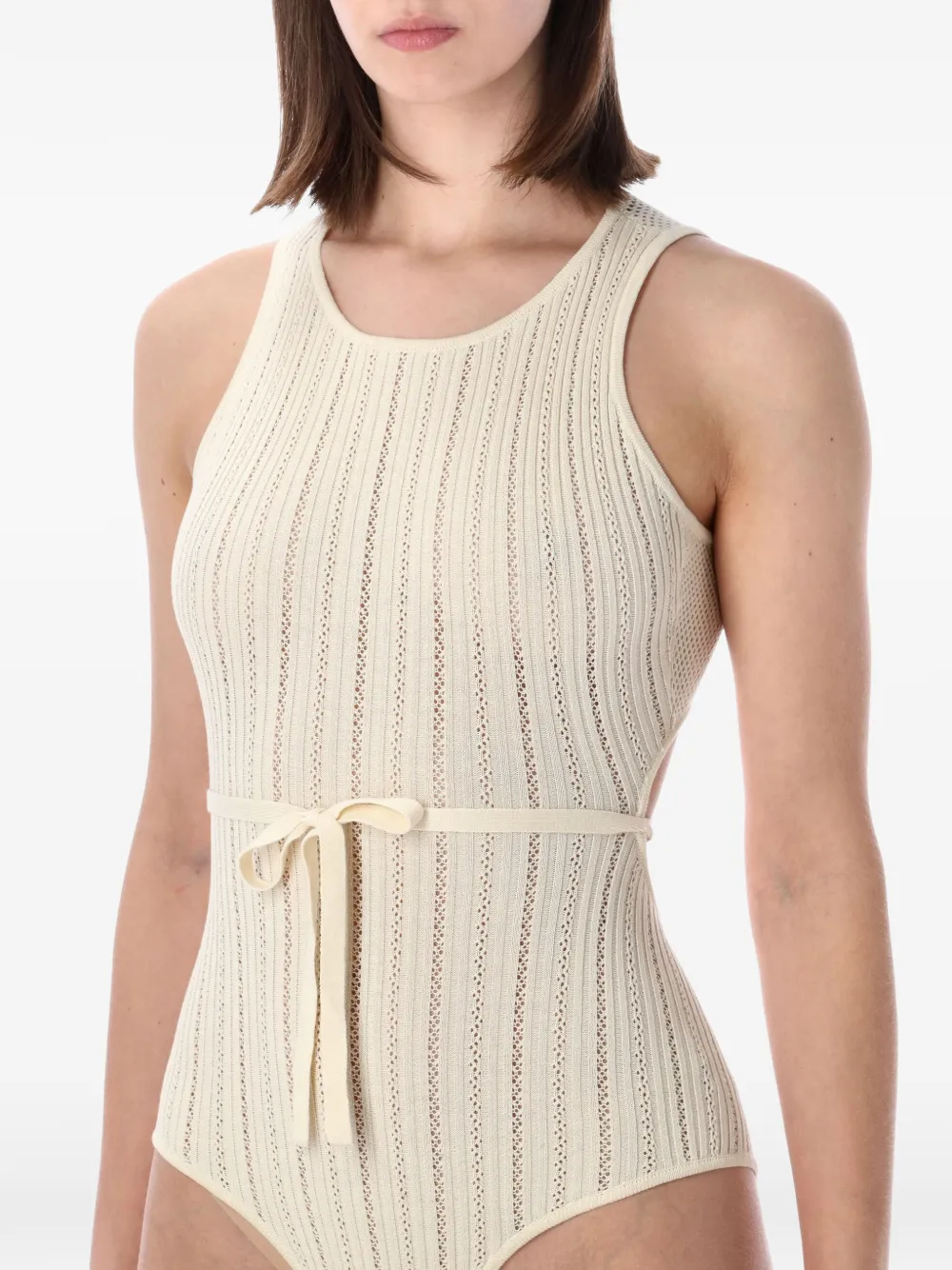 Sessùn Andrade pointelle body Beige