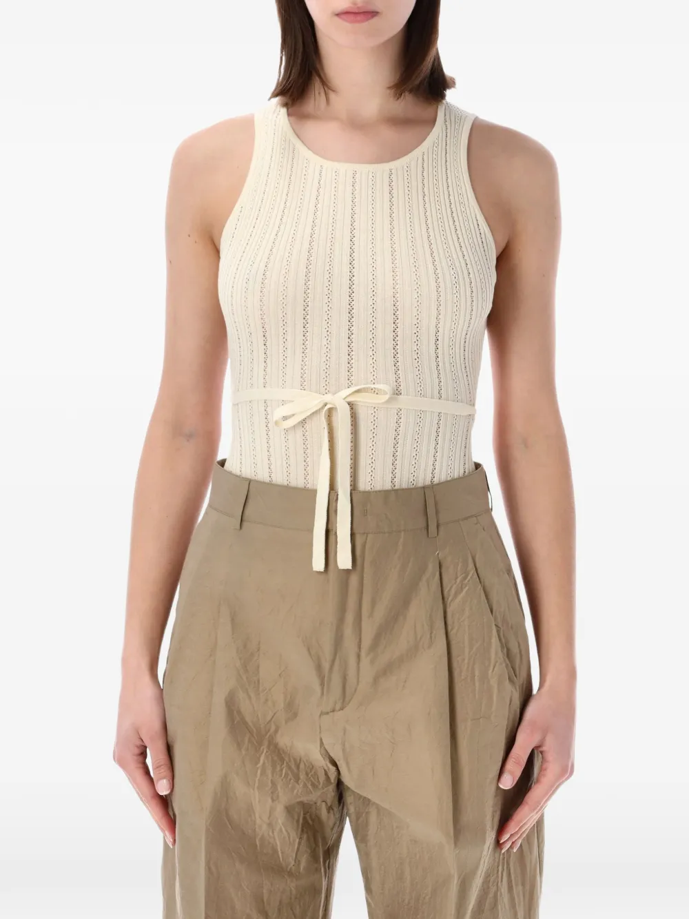 Sessùn Andrade pointelle bodysuit - Toni neutri