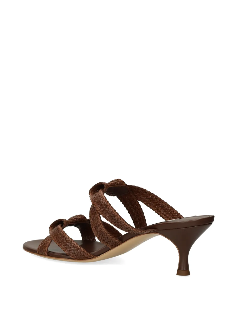 Casadei Julia woven knotted sandals Bruin