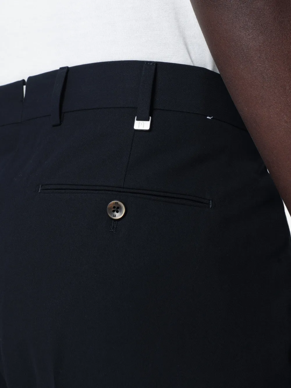 PT Torino Geplooide pantalon Blauw