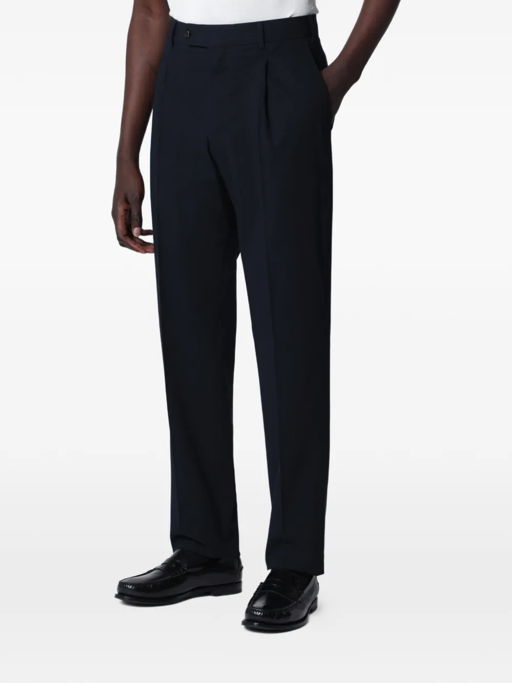 PT Torino Geplooide pantalon Blauw