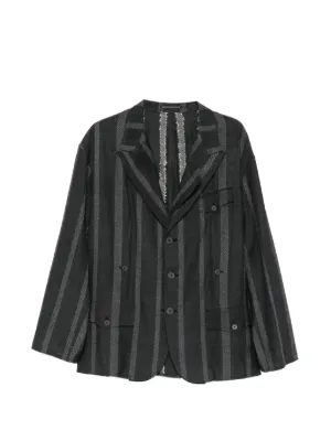 Comme Des Garçons Homme Plus tulle-inserts Jacket | Black | FARFETCH