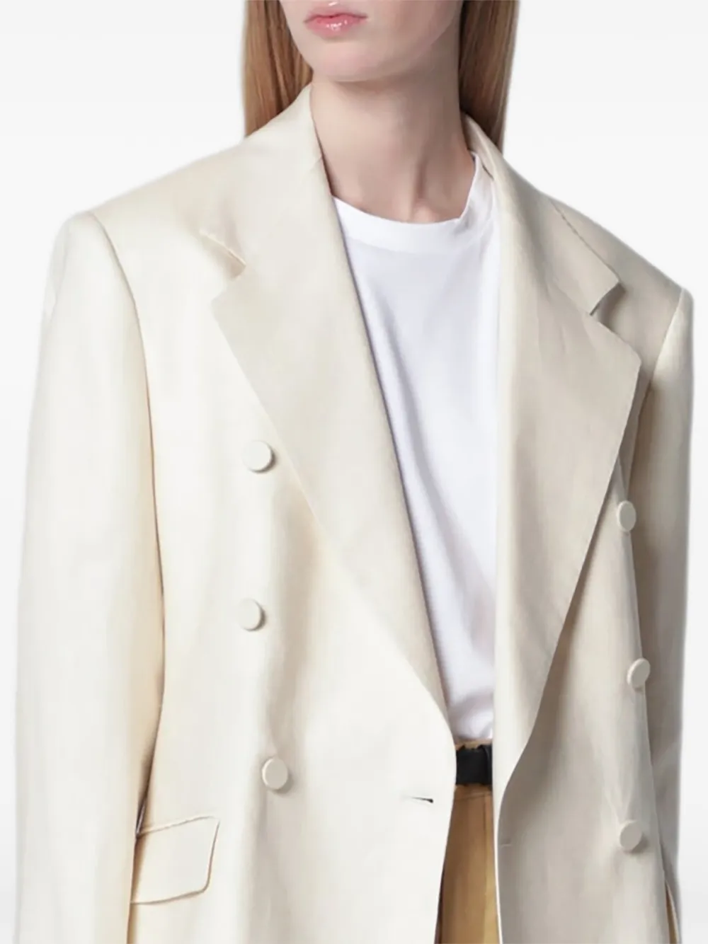 Tagliatore Blazer met dubbele rij knopen Beige