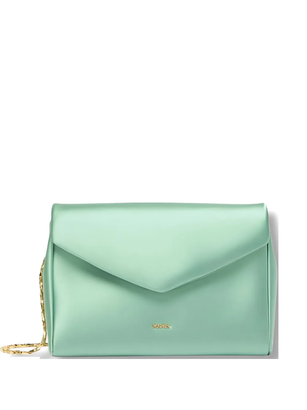 Max Mara satin envelope shoulder bag - Verde