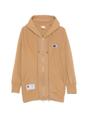 Undercover logo-patch triple-zip Hoodie | Neutrals | FARFETCH GE