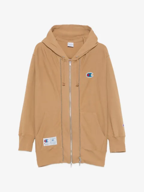 Undercover Moletom de capuz com zíper triplo e patch de logo