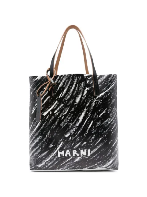 Marni logo-print tote bag