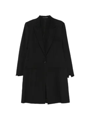 Issey Miyake Hatching Pleats コート | ブラック | FARFETCH JP