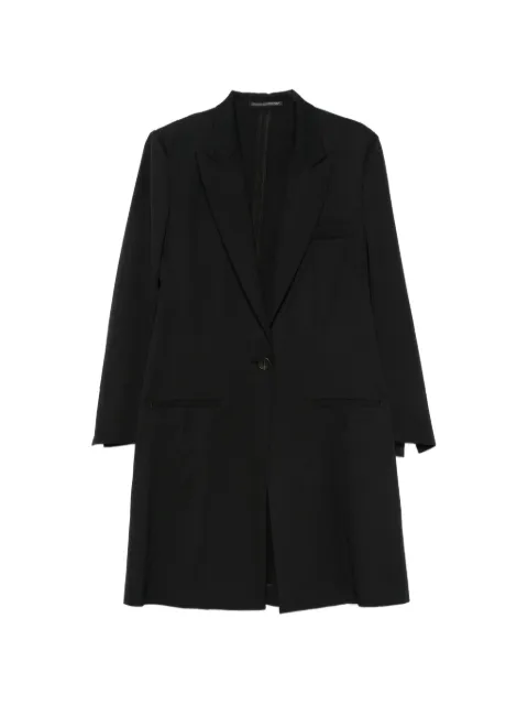 Yohji Yamamoto Einreihiger Mantel mit asymmetrischem Einsatz