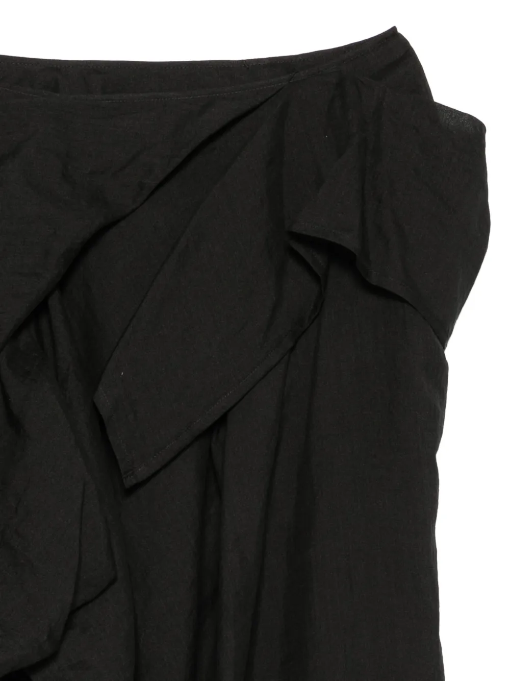 Yohji Yamamoto Asymmetrische rok Zwart