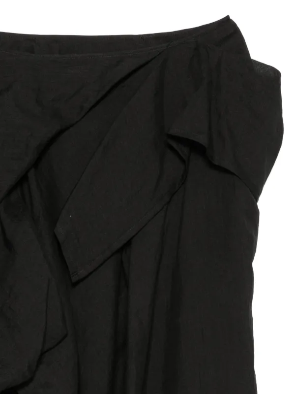 Yohji Yamamoto ドレープ スカート | ブラック | FARFETCH JP