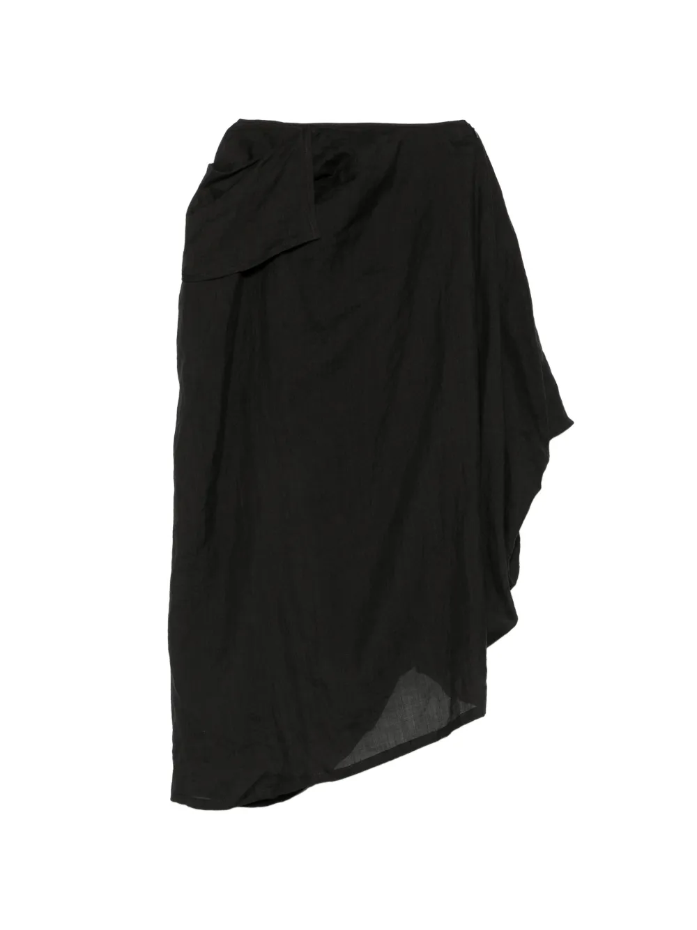 Yohji Yamamoto Asymmetrische rok Zwart