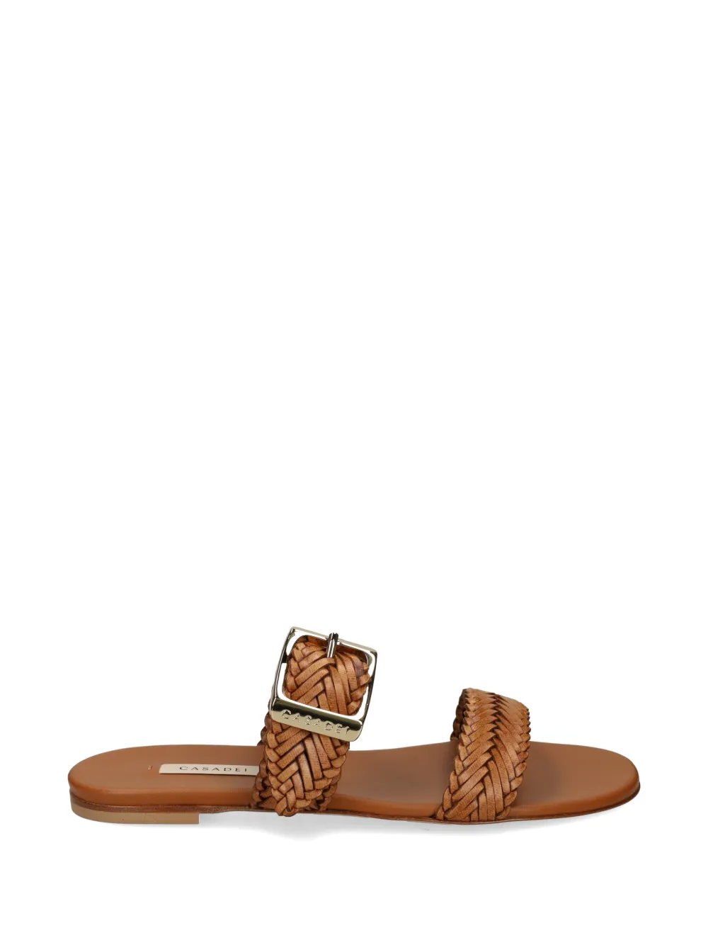 Casadei woven buckle-fastening sandals Bruin