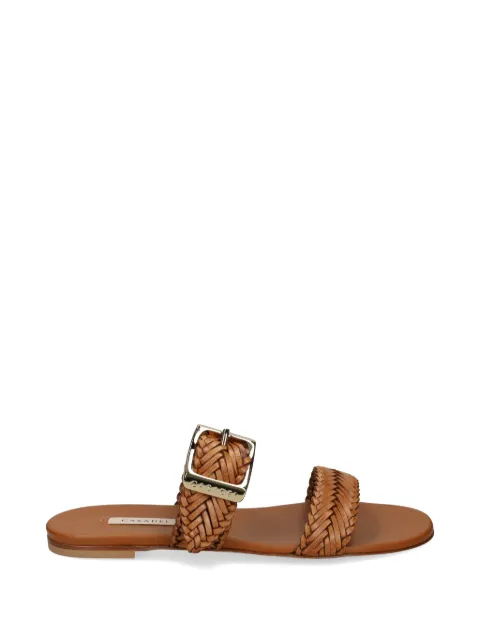 Casadei woven buckle-fastening sandals