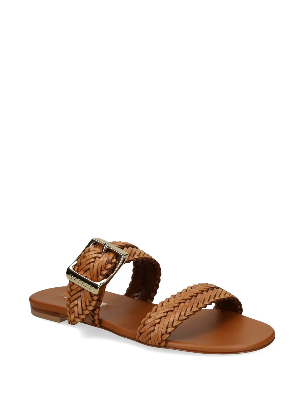 Casadei woven buckle-fastening sandals Bruin