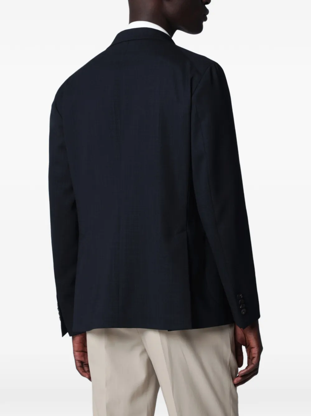 Tagliatore Jack met enkele rij knopen en logoplakkaat Blauw