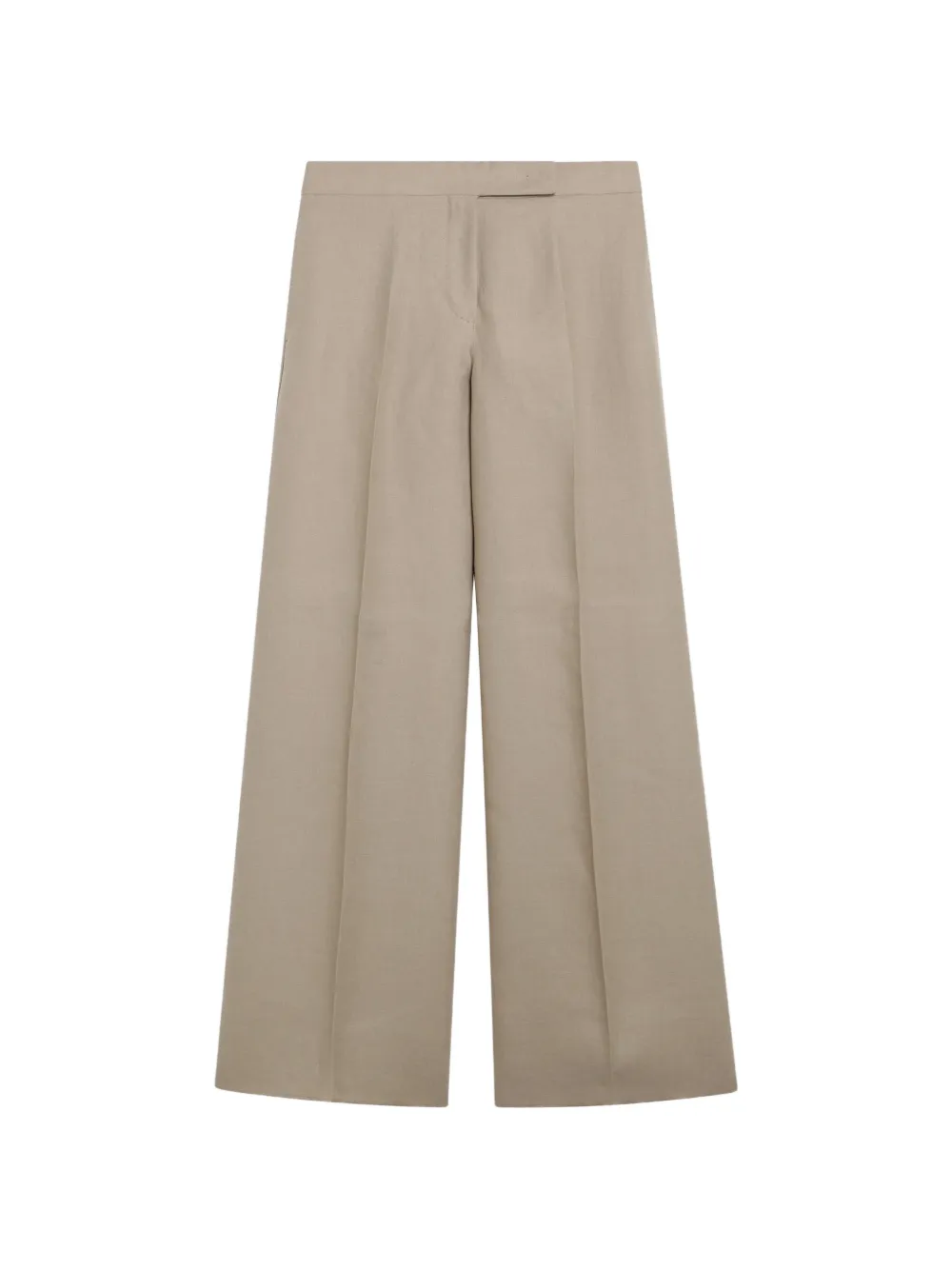 Max Mara pressed-crease wide-leg trousers - Toni neutri