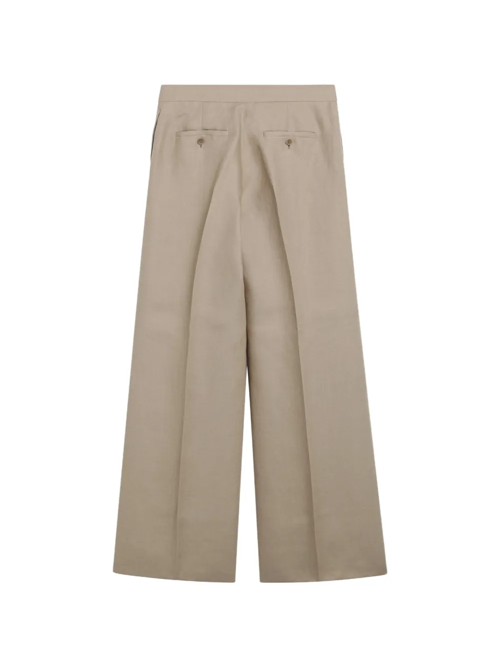 Max Mara Broek met wijde pijpen Beige