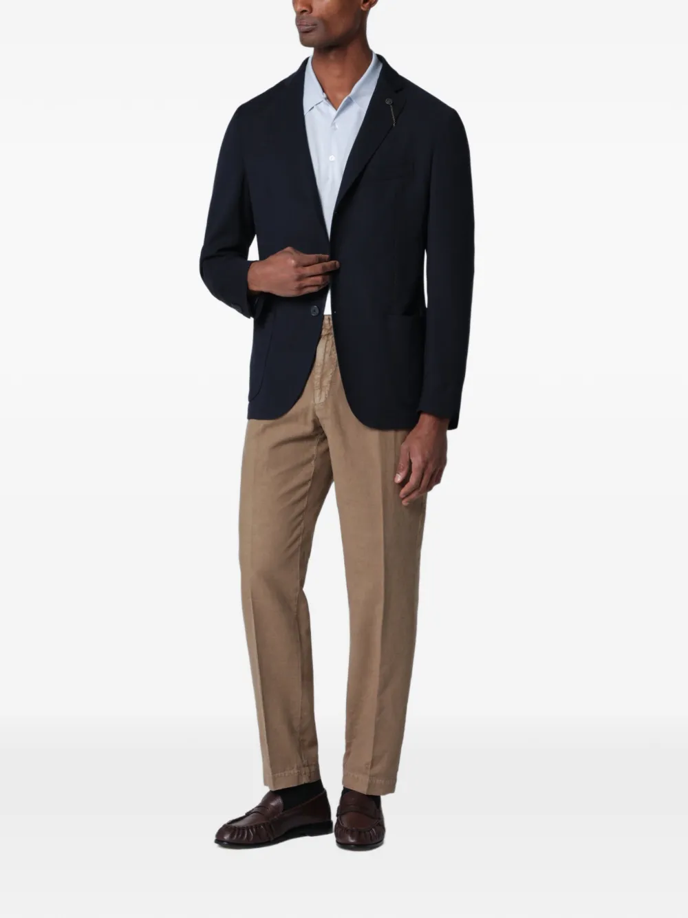  Santaniello Blazer Con Botones - Azul 
