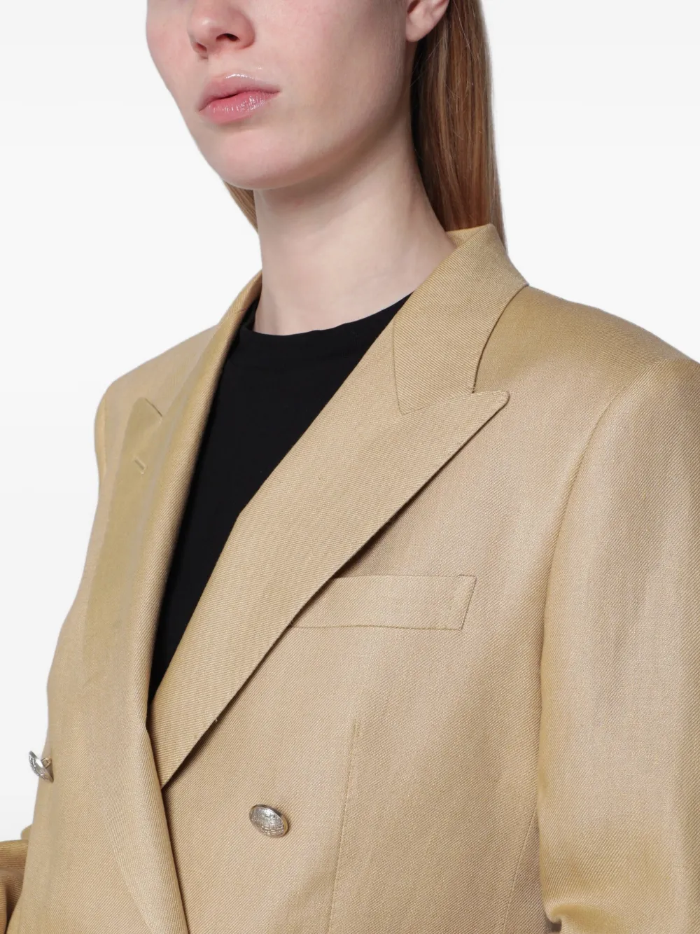 Tagliatore Blazer met dubbele rij knopen Beige