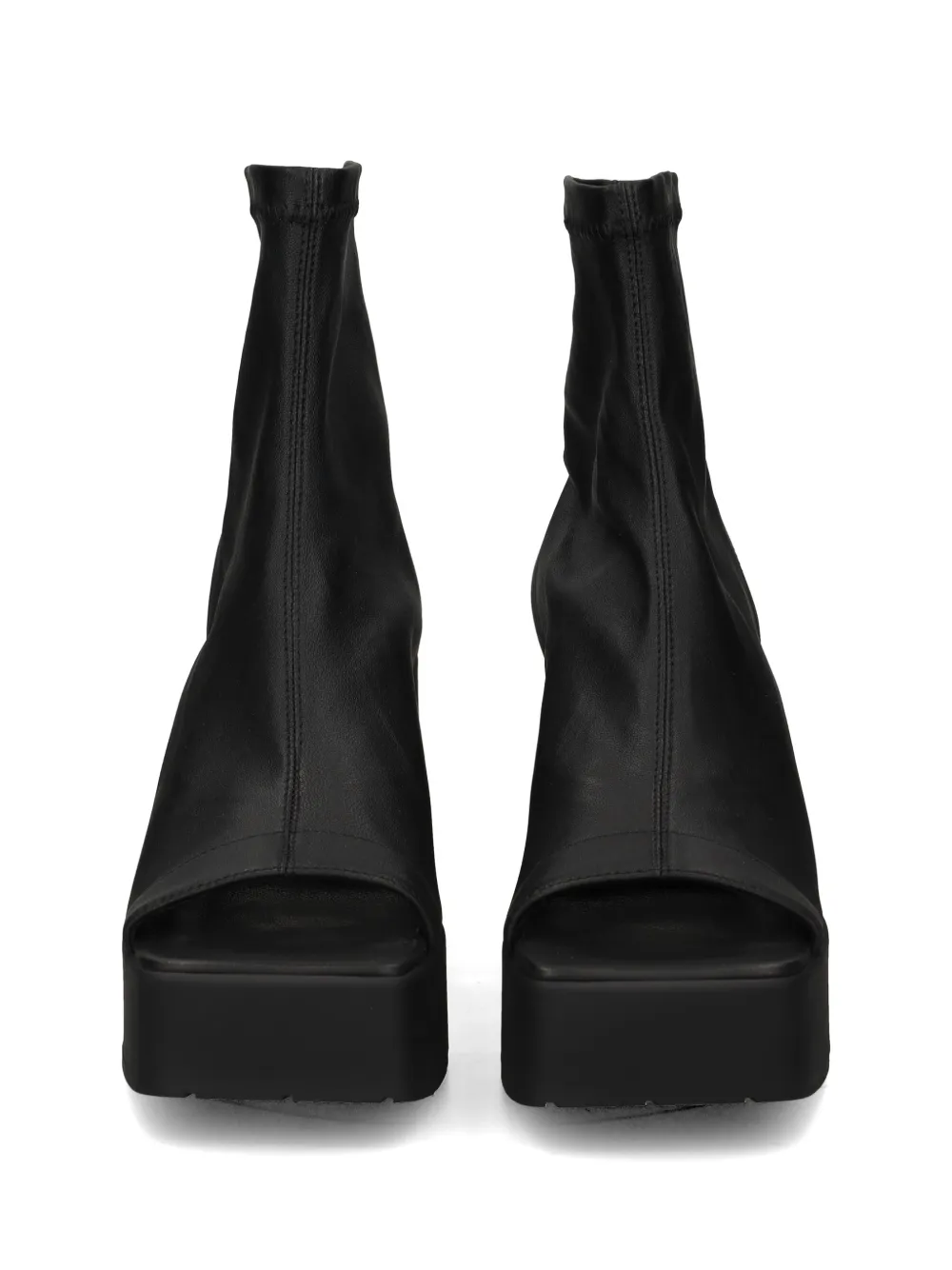 Vic Matie cut-out wedge sandals Zwart