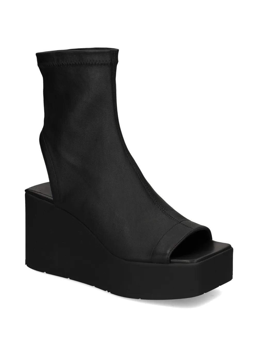 Vic Matie cut-out wedge sandals Zwart