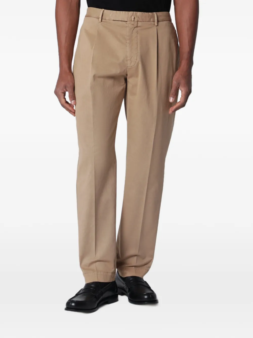 Santaniello Arechi pleated trousers - Toni neutri