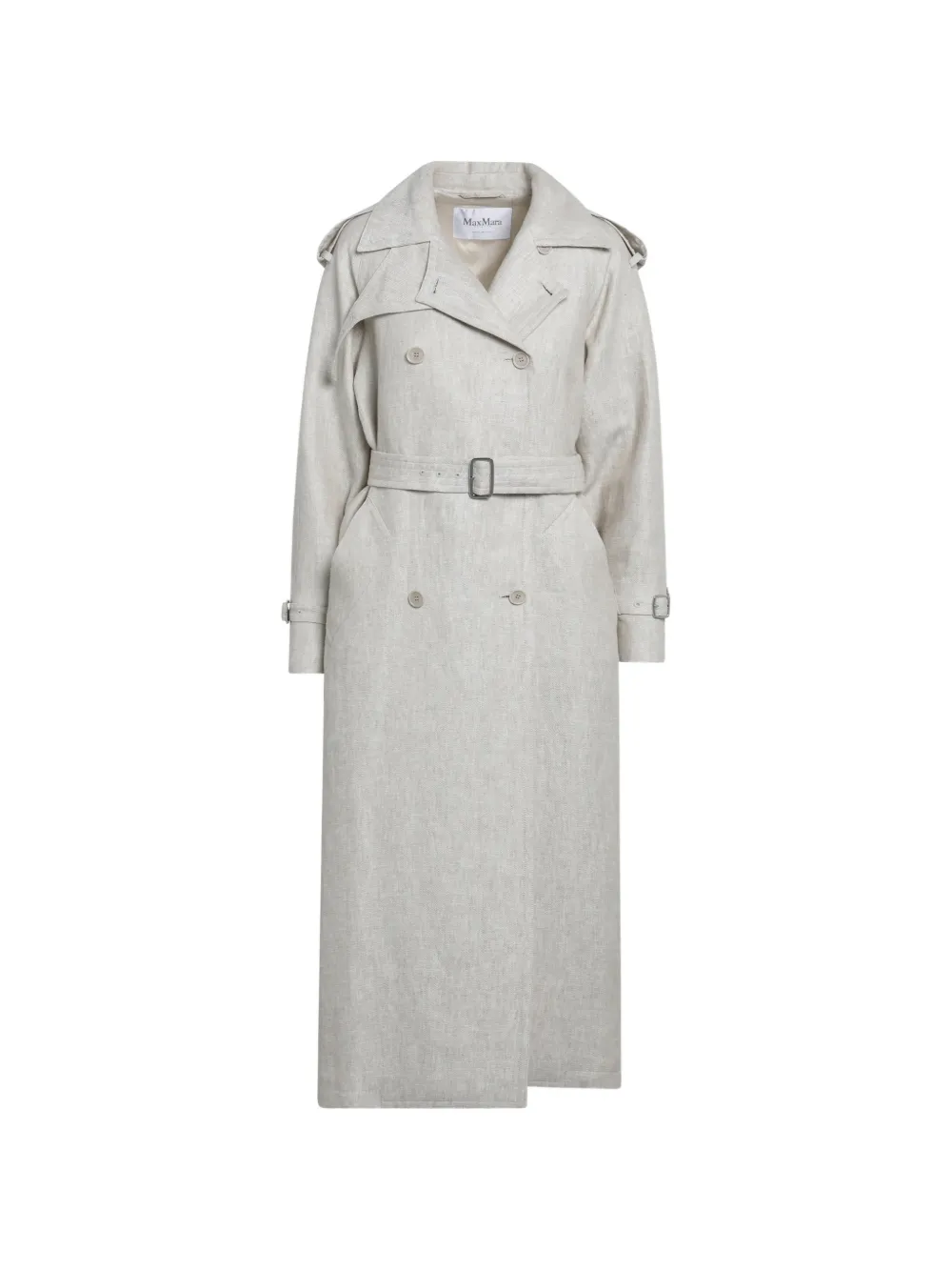Max Mara double-breasted belted coat - Toni neutri