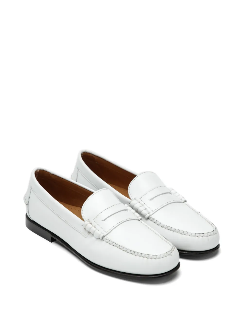Sebago leather penny loafers Wit