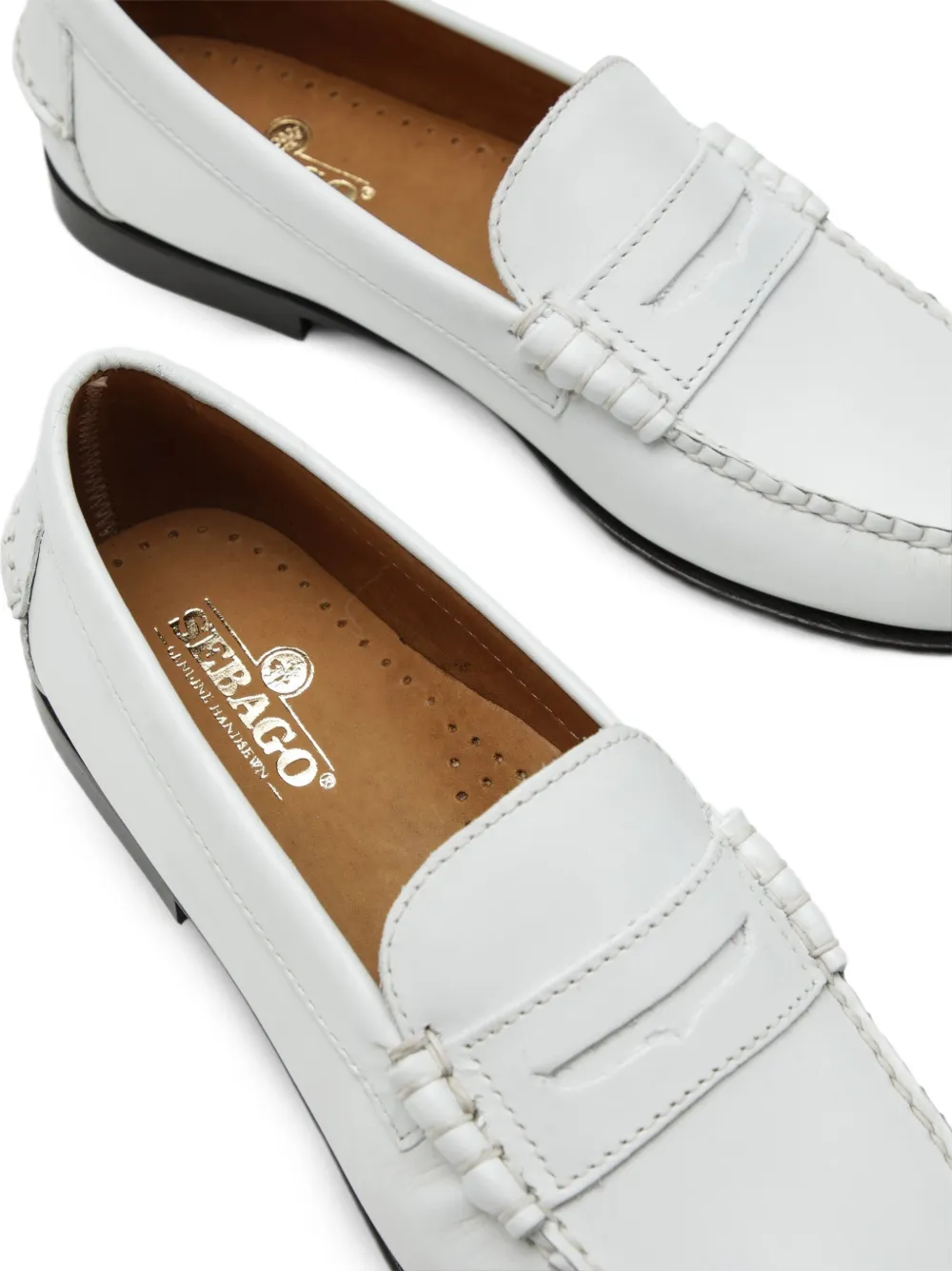 Sebago leather penny loafers Wit