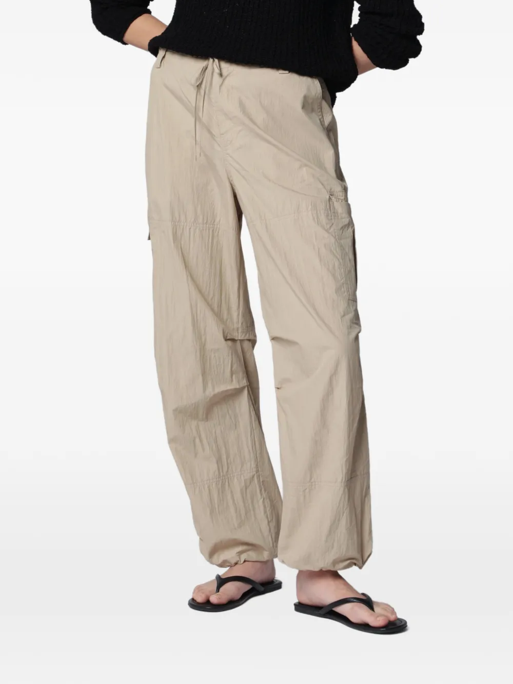 DUNST cargo-pocket parachute pants - Nude