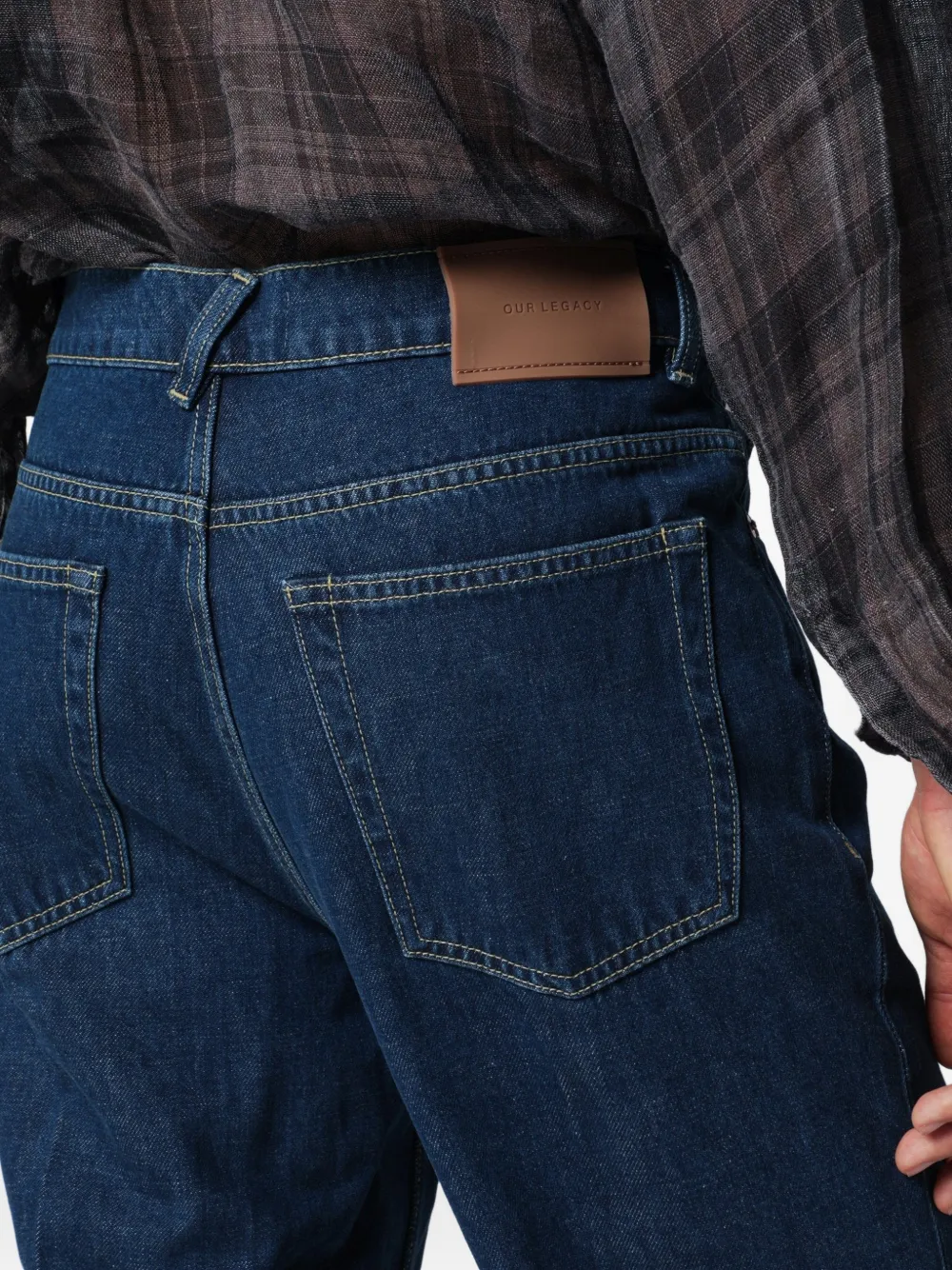 OUR LEGACY 70s Cut jeans met plooien Blauw