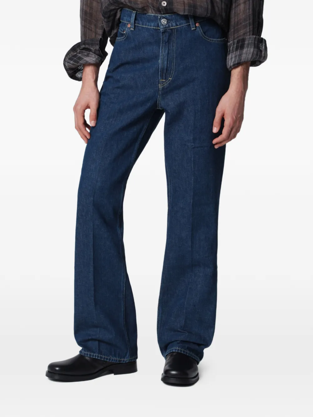 OUR LEGACY 70s Cut jeans met plooien Blauw
