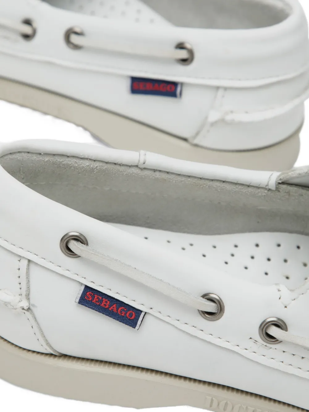 Sebago Portland boat shoes Wit