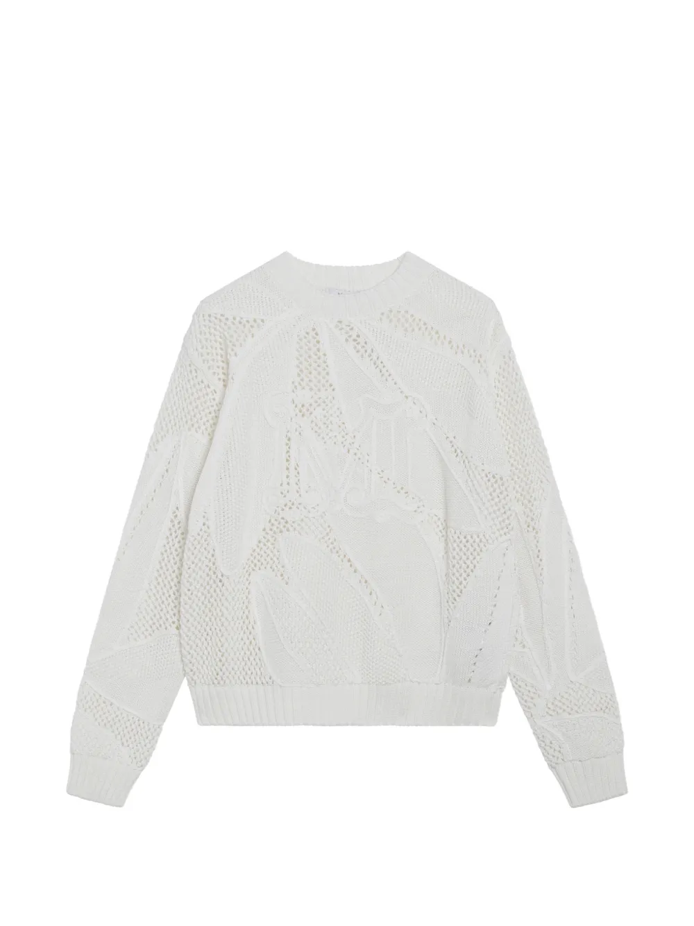 Max Mara embroidered cotton sweater - Bianco