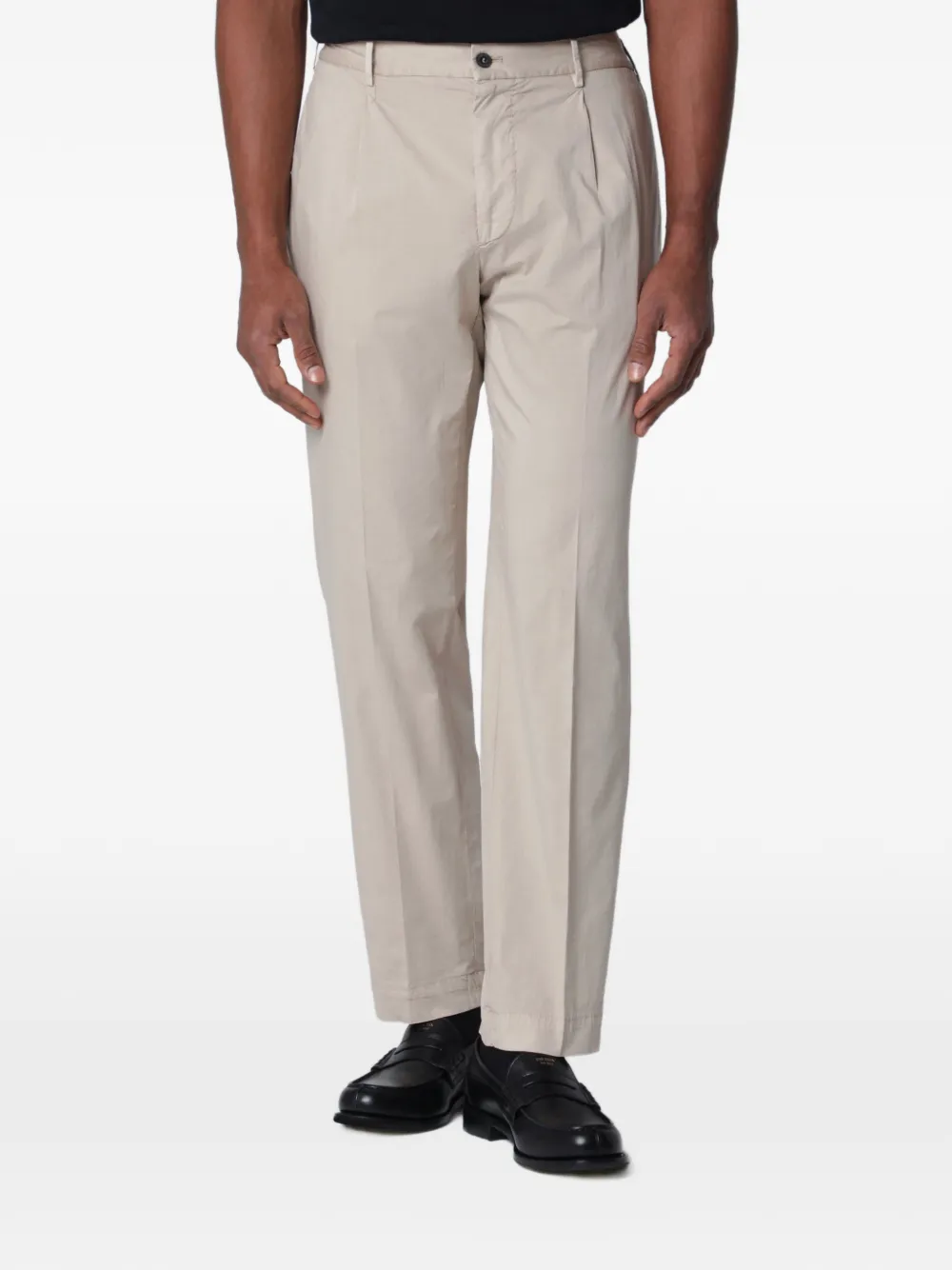 Santaniello Irno pleated trousers - Toni neutri