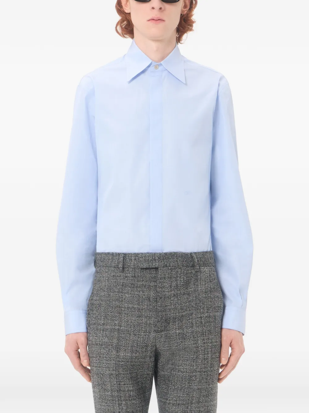 Valentino Garavani VLogo overhemd met lange mouwen Blauw