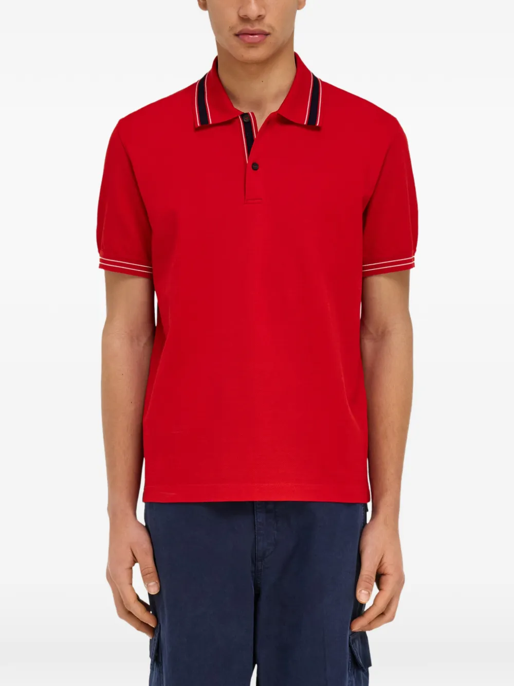 Ferragamo Poloshirt met korte mouwen Rood