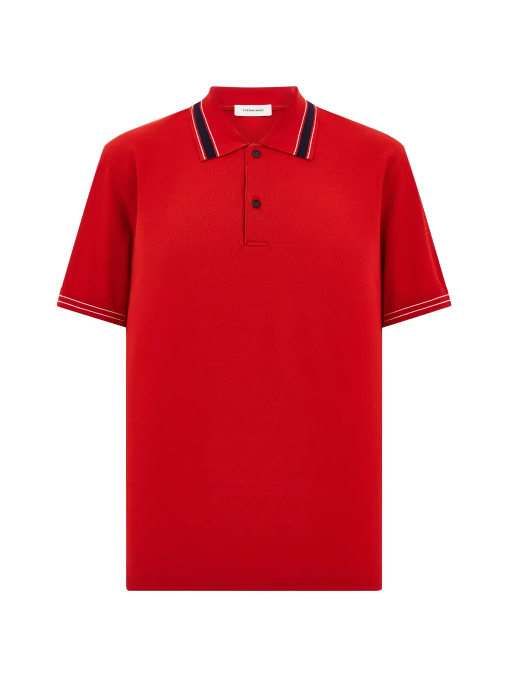 Ferragamo short-sleeve polo shirt - Rosso