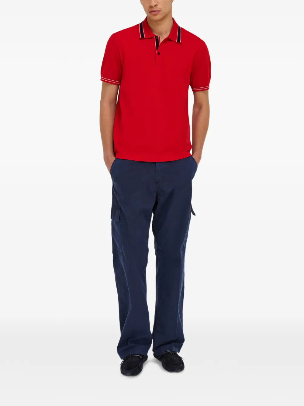 Ferragamo Poloshirt met korte mouwen Rood
