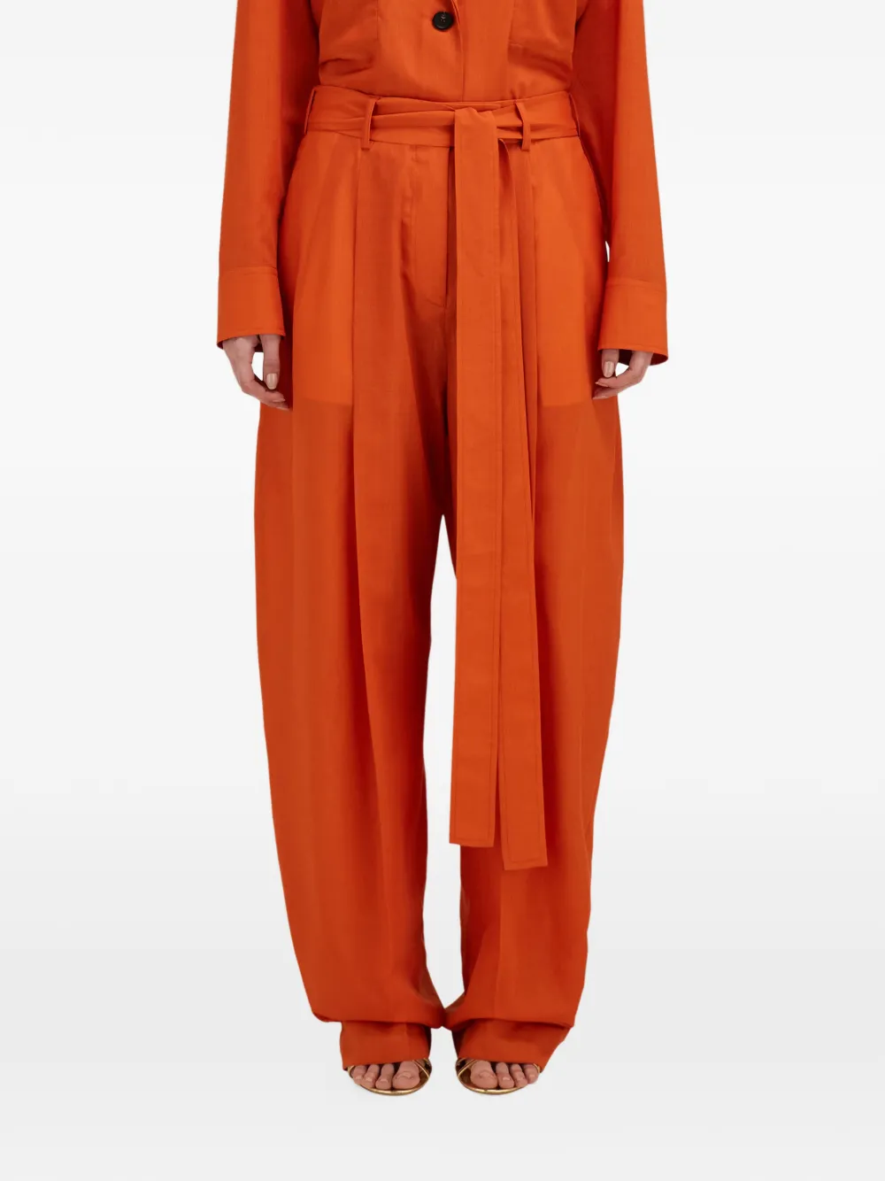 Ferragamo Broek met wijde pijpen Oranje