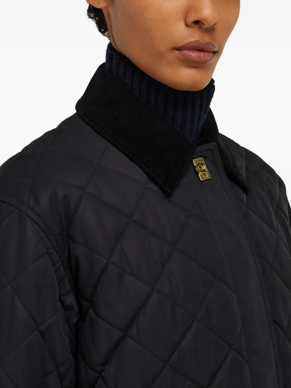 Ferragamo Gewatteerd bomberjack Zwart