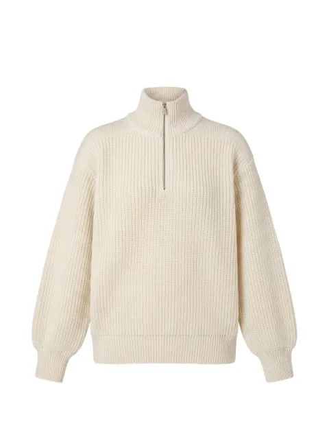 Ferragamo quarter-zip knitted sweater